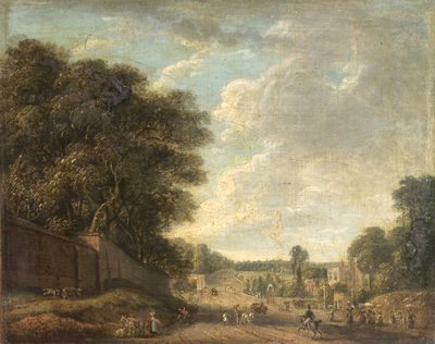 Bayswater Road, London, near the Old Temple Gate by Paul Sandby